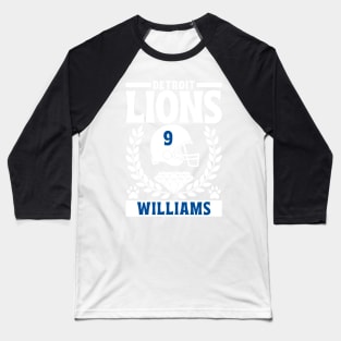 Detroit Lions Williams 9 American Football Baseball T-Shirt